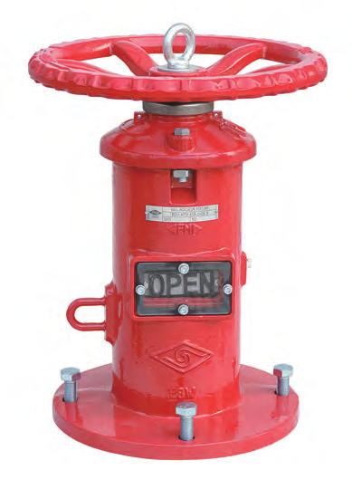 BS Valves 27 Wall Indicator Post (WP), UL/FM Approved WP Statement: Wall indicator post provides a means to operate a valve installed behind a wall and able to indicate the open or shut position of