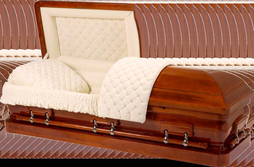 Royal Solid Mahogany casket.