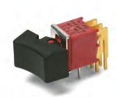 J1 ROCKER ACTUATOR ET Series Sealed Subminiature Switches ACTUATOR ACTUATOR COLOR PANEL MOUNTIN OPTION CODE ACTUATOR COLOR Available with all models except ET0X with A & SA & SA1