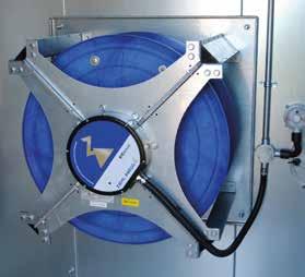 Direct Driven Fans with EC Motors Specification: Single-sided intake, rear-curved motor impeller, energy-optimised for operation without spiral housing through special blade design with rotating,