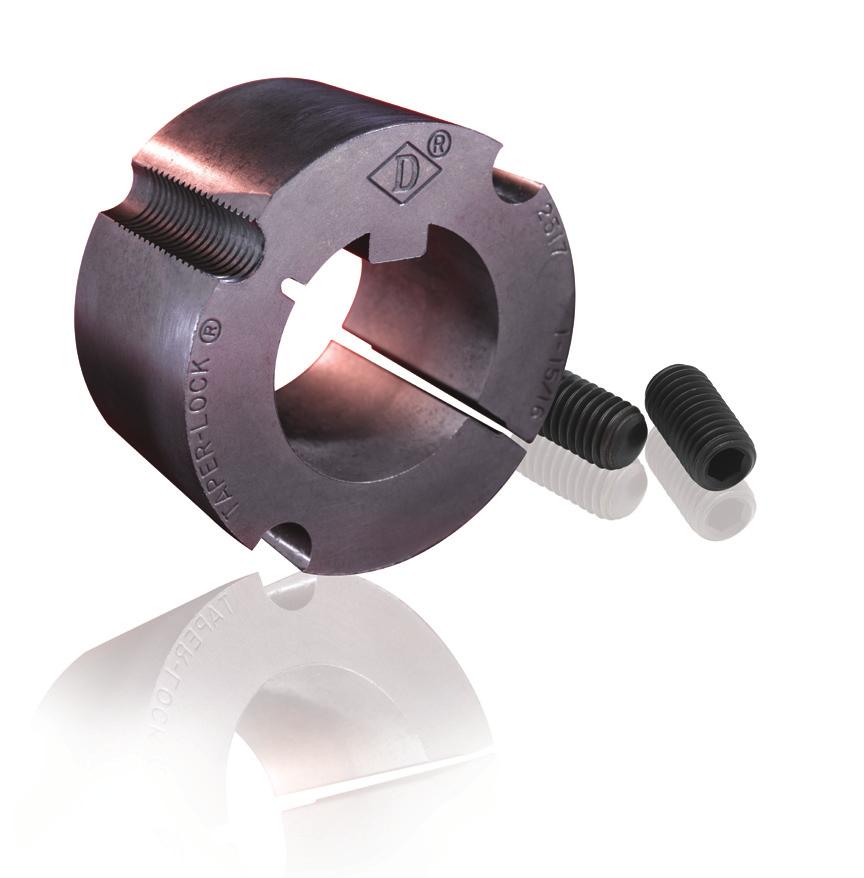 Not only do these quality bushings eliminate the need for bored-tosize drive components, but they secure the component to the shaft with little or no additional length.