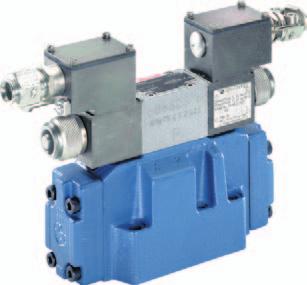 16 Explosion protected hydraulic products On/off valves Directional valves Directional spool valves, pilot operated, with electro-hydraulic actuation H-4WEH XE Sizes 10, 16, 25, 32 Component series