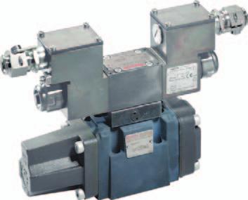Proportional directional valves Proportional servo valves Explosion protected hydraulic products 29 Proportional directional valves, pilot operated, without electrical position feedback 4WRZ.