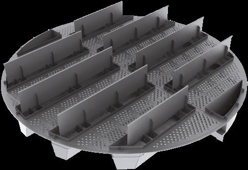 Shell High Performance Trays Shell HiFi Plus trays Shell HiFi trays are high capacity fractionation trays equipped with multiple envelope downcomers.