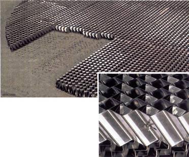 MELLAGRID Special features: Resists coking and fouling due to its smooth surface Geometric structure efficiently dissipates temperature and concentration gradients Much better de-entrainment and