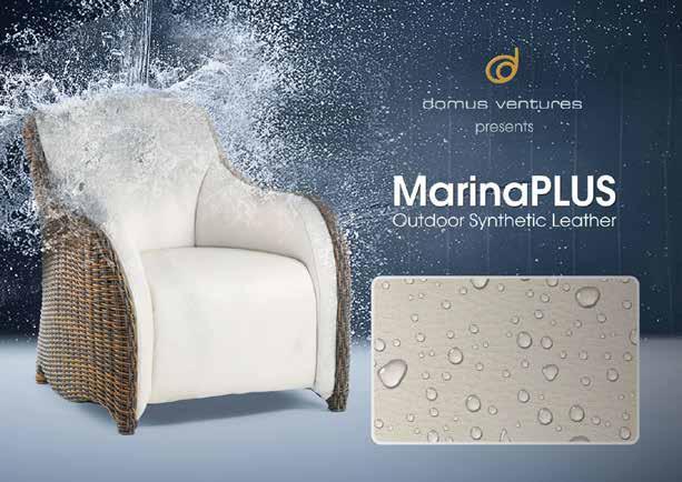 6 RESIDENZ BY DOMUS VENTURES OUTDOOR FURNITURE MARINAPLUS MarinaPLUS Domus Ventures further echoes its niche in creating functional, outstanding and distinctive outdoor furniture using hardwearing,