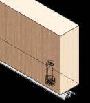 KT40 Series: Single Track For Sliding Doors, Ceiling Or Wall Mount One Track, Three Hanger Choices: KT35KIT for 1 door application: KT35HANGER (2 ea) hangers, KT102 (2 ea) floor mounted guide, KT113