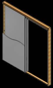 (RM) Standard Biparting Pocket Door Frame (RMBP) Standard