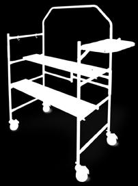 (10 CM) DOUBLE LOCKING HEAVY DUTY REPLACEMENT PARTS SEE PAGE 92 STANDARDS ANSI, CSA AND OSHA MODEL I-IMCNT UPC 778300100224 info TOOL SHELF & SAFETY RAIL Safety rail to hold on