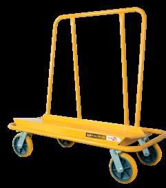 WALL HAULER SERIES 3000 DRYWALL CART WELDED info KINGPINLESS POLYURETHANE CASTER PHENOLIC CASTER ASSEMBLED DIMENSIONS (W X D X H) PACKAGE DIMENSIONS (W X D X H) PLATFORM DIMENSIONS WEIGHT FINISH