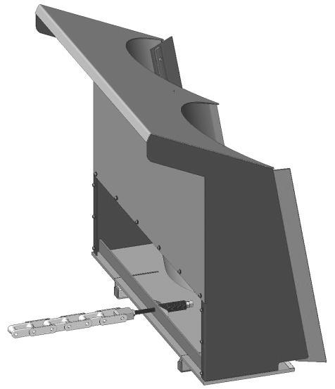 ADJUSTMENTS Sliding Gate Scrapers (See figure 5) 1. A high density polyethylene scraper bar is clamped to the vertical edges of the sliding gate.
