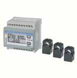 variable retransmission (optional) 3-phase soft starters 4 DIN modules or 72 x 72 mm LCD with two installation options Measurement of voltage, current, power, power factor and frequency