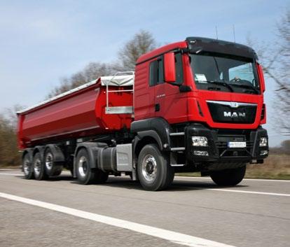 traction may be needed. The MAN selection presents the matching variety. vehicles TGS and TGX range from two- through three- to four-axle solutions.
