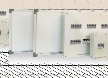 NORTH-WEST STARTERS & POWER UNITS ELITE DISTRIBUTION BOARD PRODUCT FEATURES IP 43 Protection Reversible door facility Removable shield Plastic door