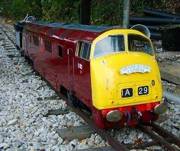 engine, hydraulic drive. Made for Markeaton Park Railway Darbyshire.