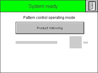 Operation 4 107 Setting Pattern Controller Parameters Specifying Pattern Controller Operating Mode Starting screen PC4 When the pattern controller has been set up, the mode has to be selected.