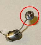 CAUTION: If the material hole is to be cleaned with a hard object, the pressure sensor must first be removed; otherwise the separating membrane would be damaged. Fig.