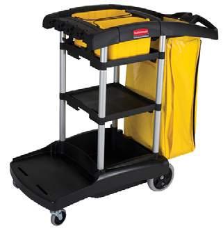 High Capacity Cleaning Cart Flexible, high capacity storage