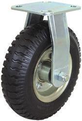 Our Pneumatic castors feature high-quality rubber tyres and sealed bearings (increasing water