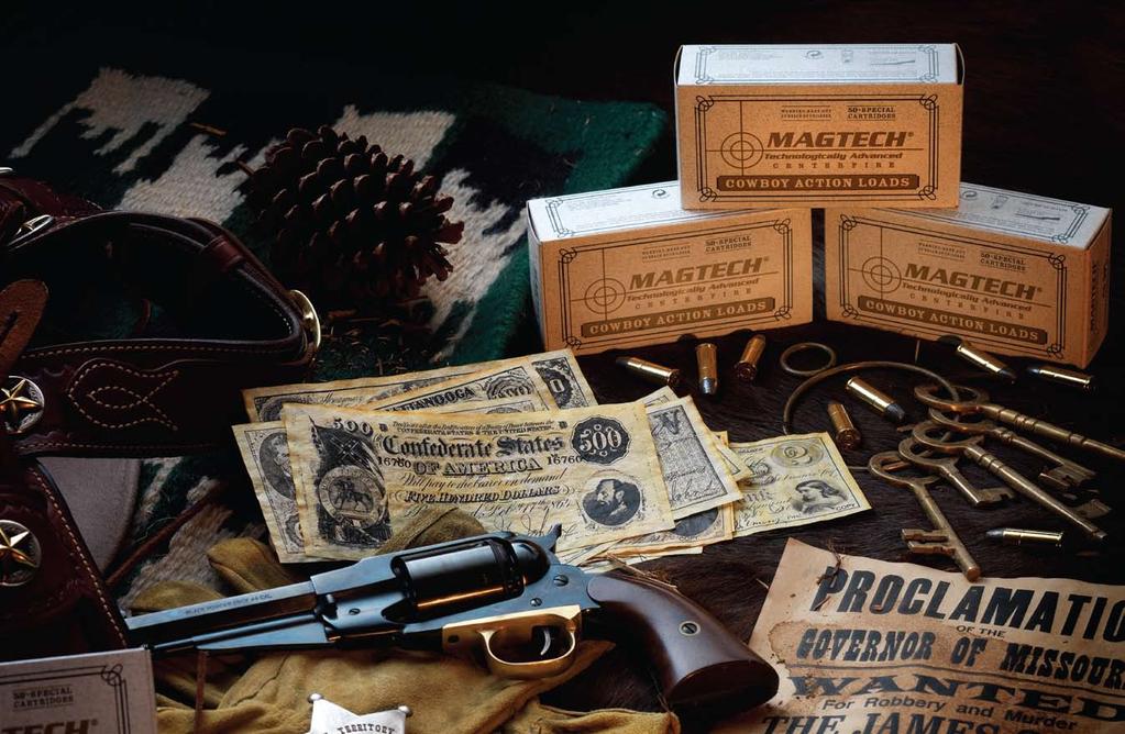 It captures the spirit of the cowboy and the romance of the Old West. Magtech Cowboy Action Loads are more than Old West authentic.