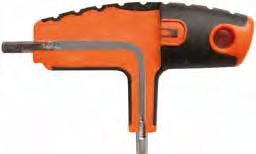 T-Handle Series 900 T-Handle The optimal tool for jobs where torque is required, combining operational characteristics of a T-shaped wrench with those of an offset key, with two blades positioned at