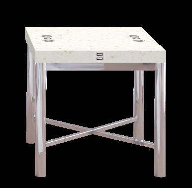 END TABLE COFFEE TABLE WITH DUPONT CORIAN SURFACE CORIAN WITH