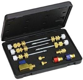 VALVE CORE REMOVER/INSTALLERS 58490 UNIVERSAL R12/R134a MASTER KIT Kit covers all R12 & R134a system valve