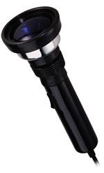 UV LIGHTS 53518-UV RECHARGEABLE 110 V UV FLASHLIGHT (LED) Twist the handle to zoom the UV light in or