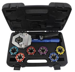 This kit comes with a complete set of dies covering standard hose sizes #6, #8, #10 and #12.