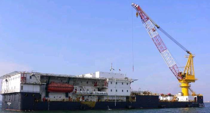 Reference : AWB 9624/85 Type : Accommodation Work Barge Yob : 1985 : ABS Dims : 96.40 x 24.40 x 6.10 mtr Draft : 3.875 mtr max draft DWT : 4569.68 tons : f.o. 1300m3, f.w.
