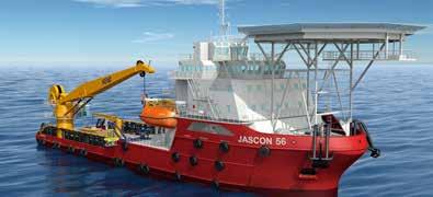 41 JASCON 56 DP-2 Multi Purpose support Vessel n Thrusters n Bow thruster n Power output 95.00 m 22.00 m 8.00 m 6.