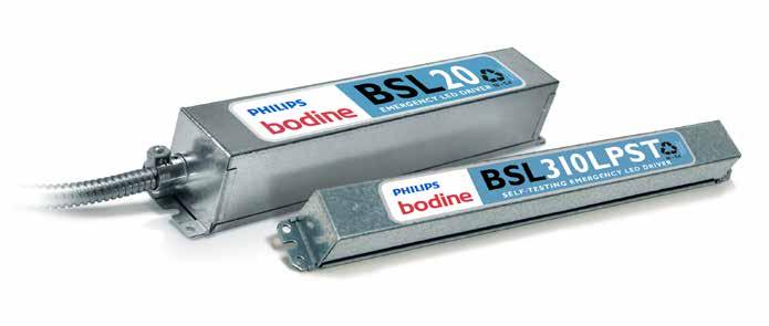 LED Components Catalog Spring 2017 Philips Bodine Emergency Lighting Emergency LED drivers The Philips Bodine emergency LED driver line allows LED fixtures to serve as emergency lighting sources.