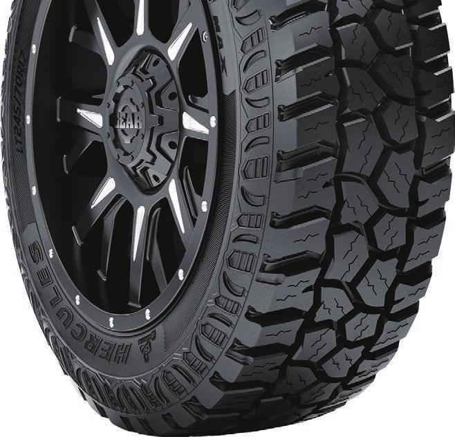 Hercules Terra Trac T/G Max Commercial Traction SUV/Light Truck FATURS AND BNFITS Durable, commercial traction tire built to endure the most demanding worksite environments.