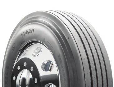 H-502 coft Deep A/P Regional all-position rib tire for both steer and trailer applications. Wide five-rib design delivers long mileage. Deep tread for additional mileage.