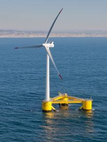 October 2017 there were only 6 utility-scale floating wind systems First multi-turbine project: