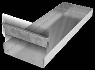 67 Closed trays (also called trays with open/detachable edges) are effective