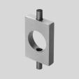 Round cylinders DSNU/ESNU Accessories Swivel mounting WBN Material: Galvanised steel Free of copper and PTFE RoHS-compliant Cannot be used on the bearing cap in combination with bellows kit DADB.