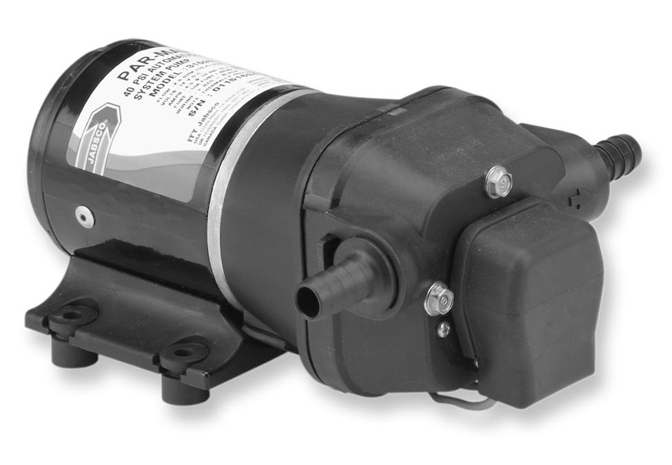 WATER SYSTEM PUMPS 31595-SERIES 31600-SERIES 31620-SERIES 31630-SERIES PAR-MAX 2+ 2.8 GPM (10.6 LPM) PAR-MAX 3 3.5 GPM (13.2 LPM) PAR-MAX 4 4.3 GPM (16.3 LPM) FEATURES Self-Priming to 10 ft.