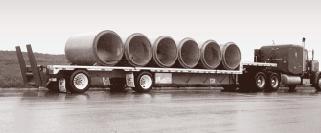 P i p e m a s t e r Concrete Pipe Unloaders DropDeck Series Pipemaster models are available for regular flatbed or drop deck trailers.