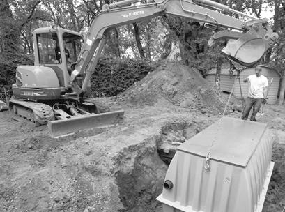 7 Installation Manual: AdvanTex Step 5: Excavate and Set AX20-RT Unit Before installing the AX20-RT, consider the depth of the septic tank and the height of the septic tank outlet.