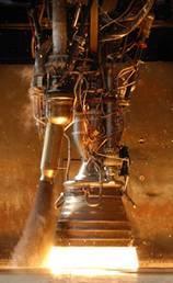MERLIN ENGINE Falcon 9 is powered by nine Merlin engines in the first stage and one in the second stage. The nine Merlin engines generate one million pounds of thrust in vacuum.