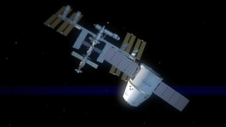 For its final day of approach to the station, Dragon will perform another engine burn that will bring it 2.5 kilometers (1.5 miles) below the station once again.
