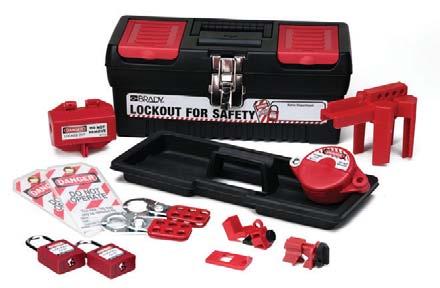 Toolbox (105905) Optional: 2 - Keyed-alike Safety Padlocks (99552) or Steel Padlocks (99500) Personal Breaker Kit Tool box with 2 each of our most popular circuit breaker lockouts Covers 120/277v and