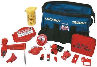 Standard Combination Kits Prinzing Premium Kit Premium portable lockout kit that contains a large variety of electrical and mechanical lockout devices, tags, and labels 2 - Breaker s, Multi-pole