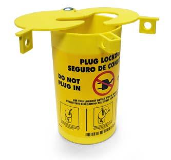 1-1/4 Constructed of yellow thermoplastic Visual label supplied in English/Spanish bilingual format Type PLO23 3-in-1