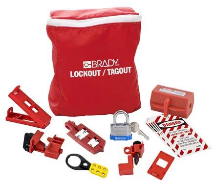 (65397) 1-120/277V Additional Cleat (102721) 1-480/600V Additional Cleat (102722) 1 - Pouch (65292) 65291 Electrical Pouch 65405 Comprehensive Breaker Pouch Brady Electrical Pouch Kit Compact and