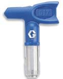 SmartTip Technology The green LP tip The blue PAA tip The brown HDA tip The yellow tip WideRAC tip Low Pressure Professional Airless Applications Heavy Duty and Texture Applications Road Marking
