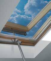 Window A specially developed roof window for applications that are within reach by hand, allowing for top hung or