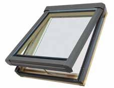 PRESELECT DUAL ACTION ROOF WINDOW Manually operated pivoting roof window Timber frames laminated,