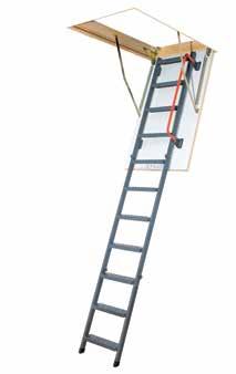 Attic Ladders - Metal A quality attic ladder available in powder-coated steel for ceilings up to 3.05m.